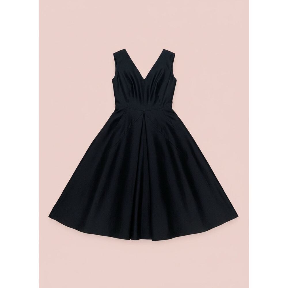 D&G Dolce & Gabbana Vintage Fit & Flare Dress – Black Size 38 or US Size 2